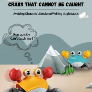 Auto-Sensing Crawling Crab Toy